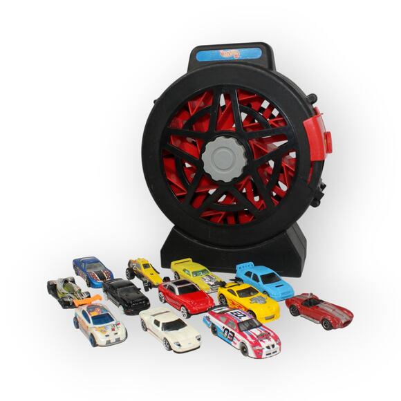 Hot Wheels Sto&Go Race Case Mattel 1998 with 12 cars - Picture 3 of 16